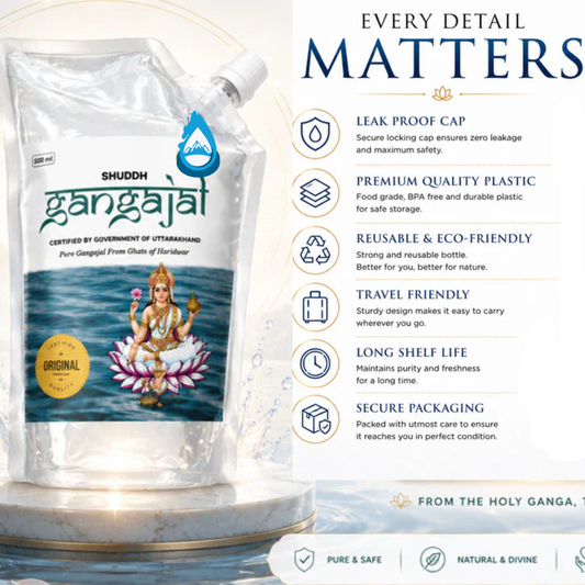 Shuddh Gangajal – Sacred Water from the Holy Ghats of Haridwar 100 ML (Pack Of 3)